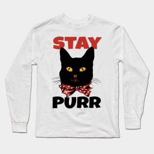 Cute Black Cat Long Sleeve T-Shirt